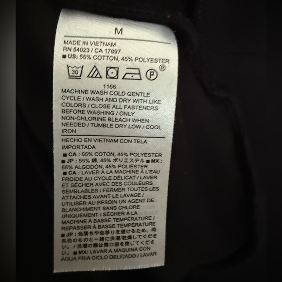 Banana Republic Factory Black Knit Quarter Zip Sweatshirt Medium - Picture 5 of 5